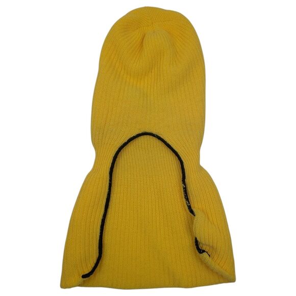 Vintage Snowmobile Full Face Winter Knit Ski Mask Yellow ski-doo? - Picture 8 of 10